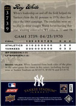 2008 Upper Deck Yankee Stadium Legacy #3739 Roy White Back