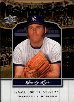 2008 Upper Deck Yankee Stadium Legacy #3889 Sparky Lyle Front