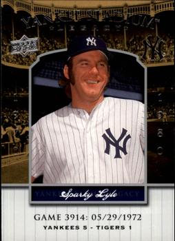 2008 Upper Deck Yankee Stadium Legacy #3914 Sparky Lyle Front