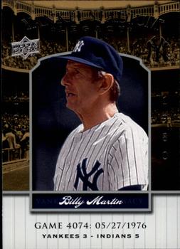 2008 Upper Deck Yankee Stadium Legacy #4074 Billy Martin Front