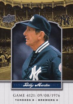 2008 Upper Deck Yankee Stadium Legacy #4121 Billy Martin Front
