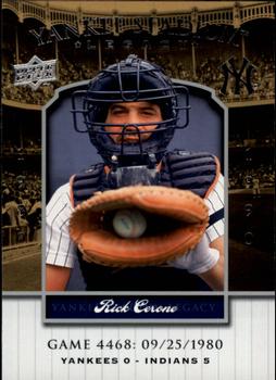 2008 Upper Deck Yankee Stadium Legacy #4468 Rick Cerone Front