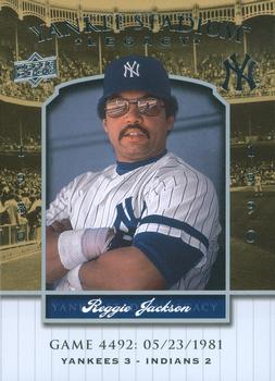2008 Upper Deck Yankee Stadium Legacy #4492 Reggie Jackson Front
