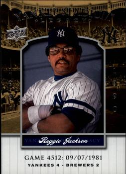 2008 Upper Deck Yankee Stadium Legacy #4512 Reggie Jackson Front