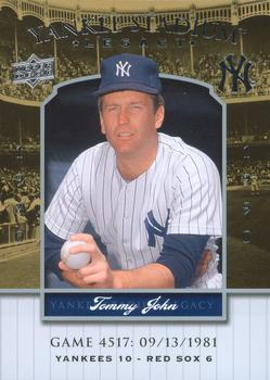 2008 Upper Deck Yankee Stadium Legacy #4517 Tommy John Front