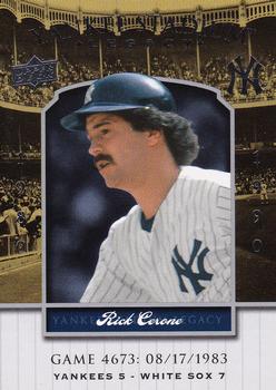 2008 Upper Deck Yankee Stadium Legacy #4673 Rick Cerone Front