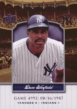 2008 Upper Deck Yankee Stadium Legacy #4992 Dave Winfield Front
