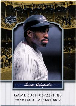 2008 Upper Deck Yankee Stadium Legacy #5081 Dave Winfield Front