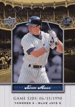 2008 Upper Deck Yankee Stadium Legacy #5205 Kevin Maas Front