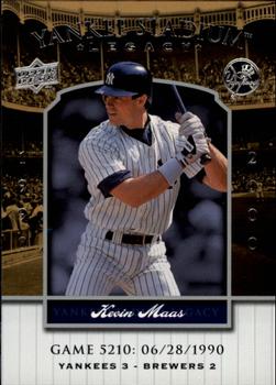 2008 Upper Deck Yankee Stadium Legacy #5210 Kevin Maas Front