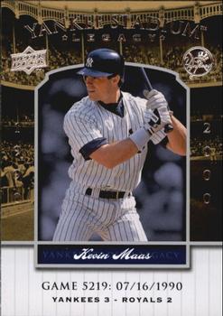 2008 Upper Deck Yankee Stadium Legacy #5219 Kevin Maas Front