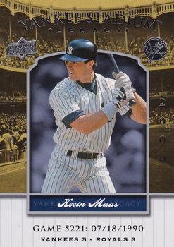 2008 Upper Deck Yankee Stadium Legacy #5221 Kevin Maas Front