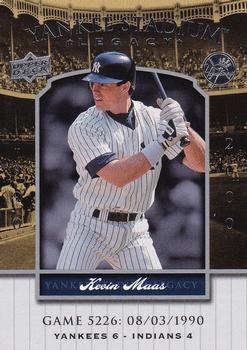 2008 Upper Deck Yankee Stadium Legacy #5226 Kevin Maas Front