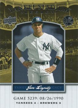 2008 Upper Deck Yankee Stadium Legacy #5239 Jim Leyritz Front