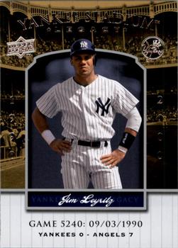 2008 Upper Deck Yankee Stadium Legacy #5240 Jim Leyritz Front