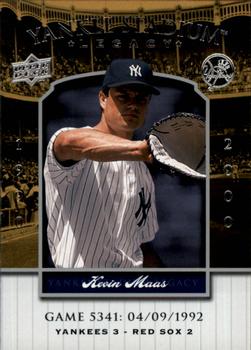 2008 Upper Deck Yankee Stadium Legacy #5341 Kevin Maas Front