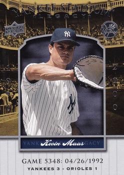 2008 Upper Deck Yankee Stadium Legacy #5348 Kevin Maas Front