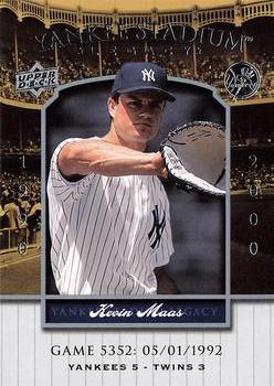 2008 Upper Deck Yankee Stadium Legacy #5352 Kevin Maas Front
