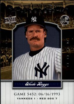 2008 Upper Deck Yankee Stadium Legacy #5452 Wade Boggs Front