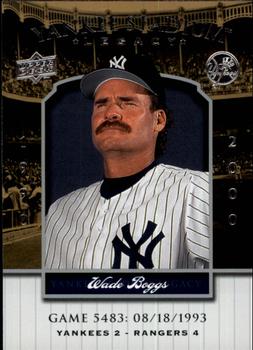 2008 Upper Deck Yankee Stadium Legacy #5483 Wade Boggs Front