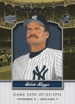 2008 Upper Deck Yankee Stadium Legacy #5490 Wade Boggs Front