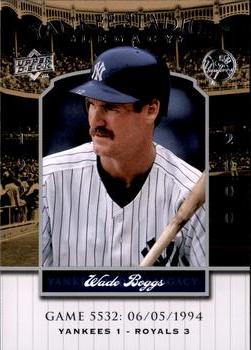 2008 Upper Deck Yankee Stadium Legacy #5532 Wade Boggs Front