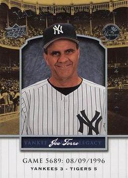 2008 Upper Deck Yankee Stadium Legacy #5689 Joe Torre Front