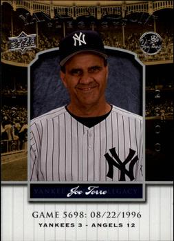 2008 Upper Deck Yankee Stadium Legacy #5698 Joe Torre Front