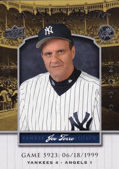 2008 Upper Deck Yankee Stadium Legacy #5923 Joe Torre Front