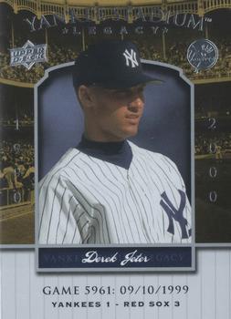 2008 Upper Deck Yankee Stadium Legacy #5961 Derek Jeter Front