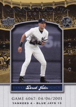 2008 Upper Deck Yankee Stadium Legacy #6067 Derek Jeter Front