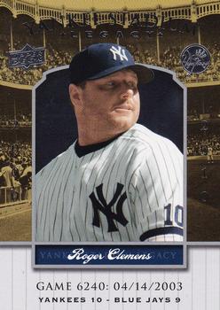 2008 Upper Deck Yankee Stadium Legacy #6240 Roger Clemens Front