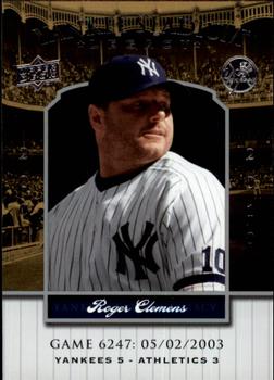 2008 Upper Deck Yankee Stadium Legacy #6247 Roger Clemens Front