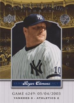 2008 Upper Deck Yankee Stadium Legacy #6249 Roger Clemens Front