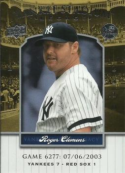 2008 Upper Deck Yankee Stadium Legacy #6277 Roger Clemens Front