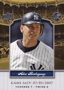 2008 Upper Deck Yankee Stadium Legacy #6619 Alex Rodriguez Front