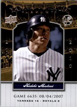 2008 Upper Deck Yankee Stadium Legacy #6635 Hideki Matsui Front