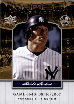 2008 Upper Deck Yankee Stadium Legacy #6640 Hideki Matsui Front