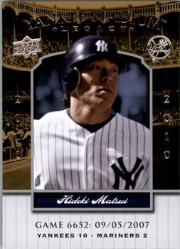 2008 Upper Deck Yankee Stadium Legacy #6652 Hideki Matsui Front