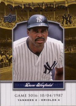 2008 Upper Deck Yankee Stadium Legacy #5016 Dave Winfield Front
