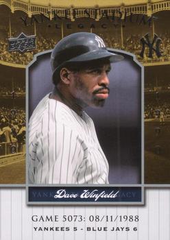 2008 Upper Deck Yankee Stadium Legacy #5073 Dave Winfield Front