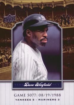 2008 Upper Deck Yankee Stadium Legacy #5077 Dave Winfield Front