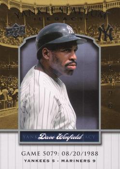 2008 Upper Deck Yankee Stadium Legacy #5079 Dave Winfield Front