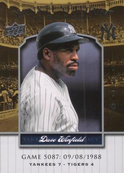 2008 Upper Deck Yankee Stadium Legacy #5087 Dave Winfield Front
