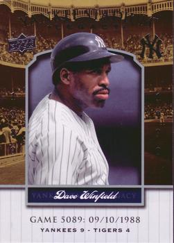 2008 Upper Deck Yankee Stadium Legacy #5089 Dave Winfield Front