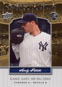 2008 Upper Deck Yankee Stadium Legacy #6203 Andy Pettitte Front