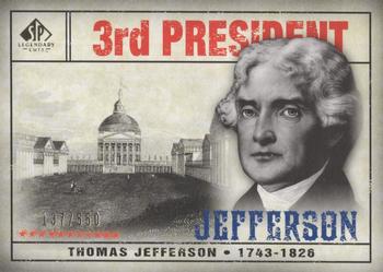 2008 SP Legendary Cuts #105 Thomas Jefferson Front
