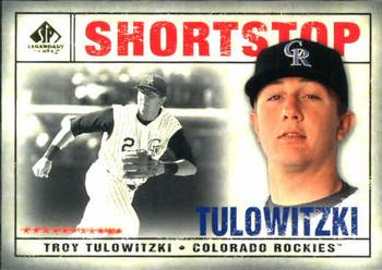 2008 SP Legendary Cuts #62 Troy Tulowitzki Front