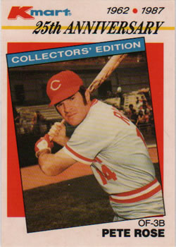 1987 Topps Kmart 25th Anniversary #19 Pete Rose Front
