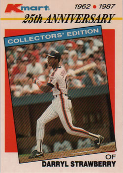 1987 Topps Kmart 25th Anniversary #32 Darryl Strawberry Front
